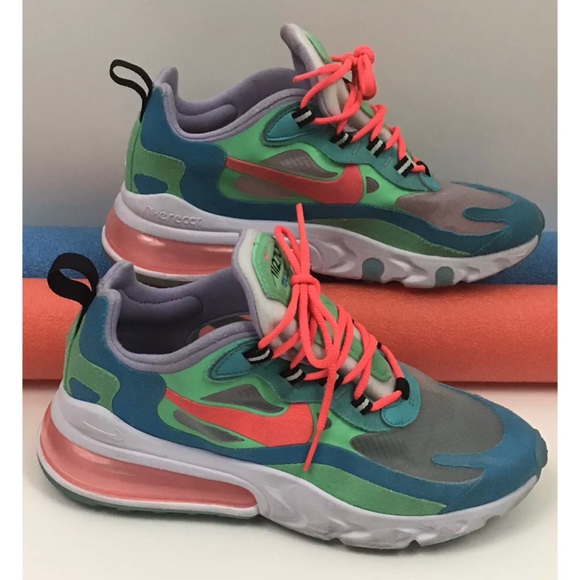 Nike Air Max 270 React Electro Green Crimson 6.5 - Picture 5 of 11